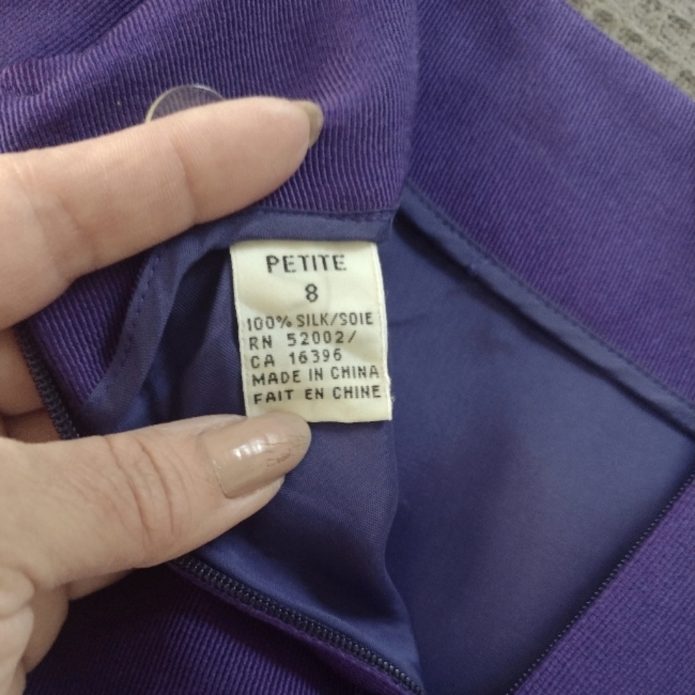 Vintage Silk Dana Buchman Blazer with matching skirt (can be sold separately) - Picture 12 of 13